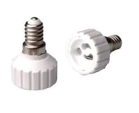 Adapter für Lampenhalterung E14 => GU10 Weiß