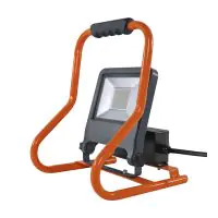 Ledvance LED-Scheinwerfer Baustrahler Dunkel Grau 50W 4500lm 110D - 840 Kaltweiß | IP54 - 2 Power Outlets - Symmetrisch
