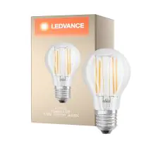 Ledvance Classic LED E27 Birne Fadenlampe Klar 7.5W 1055lm - 940 Cool white | Höchste Farbwiedergabe - Dimmbar - Ersatz für 75W