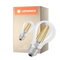 Ledvance Classic LED E27 Birne Fadenlampe Klar 2.2W 470lm - 827 Extra Warmweiß | Ersatz Für 40W