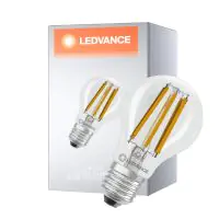 Ledvance Classic Superior LED Glühbirne E27 Birne Fadenlampe Klar 8.2W 1521lm - 827 Extra Warmweiß | Dimmbar - Ersatz Für 100W