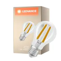 Ledvance Classic LED E27 Birne Fadenlampe Klar 3.8W 806lm - 827 Extra Warmweiß | Dimmbar - Ersatz Für 60W