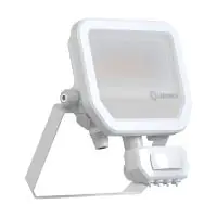Ledvance Led-Scheinwerfer Aluminium Weiß 17W 2200lm 100D - 830 Warmweiß | IP65 - Bewegungs- Und Lichtsensor - Symmetrisch