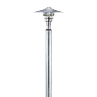 Nordlux Vejers 2M Sockellampe Verzinkter Stahl und Glas Grau | IP54 - Geeignet für E27