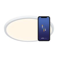 Nordlux Oja Smart LED-Wand- und Deckenleuchte Weiß 30W 3500lm 120D - 822-865 Abstimmbares Weiß | Dimmbar – IP20