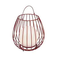 Nordlux Tischlampe Jim To-Go Portable Akku Rot 3W 300lm - 827 Extra Warmweiß | 3-Stufen Dimmbar 