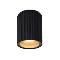 Nordlux Kyklop Deckenleuchte Aluminium und Glas Schwarz | 86mm - IP54 - Geeignet für GU10