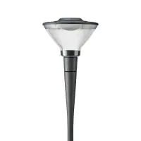 Philips LED-Straßenbeleuchtung Laterne City Charm Kegel BDS491 Grau 7W 804lm 360D - 740 Kaltweiß | IP66 - Symmetrisch 