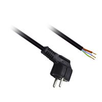Kabel Schuko Stecker 3x0.75 3M Schwarz