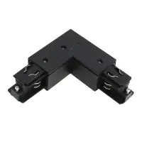 3 Phasen Eckverbindung 90D V Erde extern - Schwarz