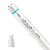 Philips LED Röhre T8 MASTER Value (EM/Mains) High Output 8W 1050lm - 865 Tageslichtweiß | 60cm - Ersatz für 18W