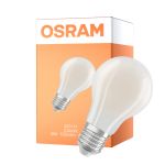 Osram Classic LED E27 Poire Filament Dépolie 5W 1055lm Ultra Efficiency - 840 Blanc Froid | Équivalent 75W