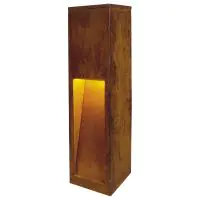 SLV Slot 50 Lampadaires Salon Acier Rouille 9W 30lm - 830 Blanc Chaud | Extérieur - IP55