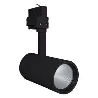 Ledvance Spot LED sur rail D75 Noir 25W 1750lm 24D - 930 Blanc Chaud | Meilleur rendu des couleurs 
