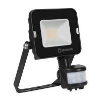 Ledvance Projecteur LED Compact Noir 10W 1000lm 100D - 840 Blanc Froid | IP65 - Symétrique - Détecteur de mouvement et de lumière