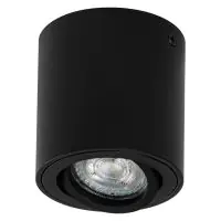 Ledvance Surface Spot Rond Noir| 80mm - Convient pour GU10