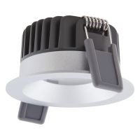 Ledvance Spot LED Fix Aluminium Argent 8W 680lm 36D - 930 Blanc Chaud | Diamètre 68mm - IP44 - Meilleur rendu des couleurs - Dimmable