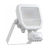 Ledvance Projecteur LED Aluminium Blanc 8W 1100lm 100D - 830 Blanc Chaud | IP65 - Détecteur De Mouvement Et De Lumière - Symétrique