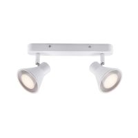 Nordlux Eik 2 Spot Métal Blanc | Convient pour 2x GU10