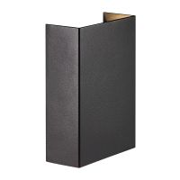 Nordlux Fold 10 Applique Murale Aluminium Noir Up & Down 5.4W 225lm - 830 Blanc Chaud
