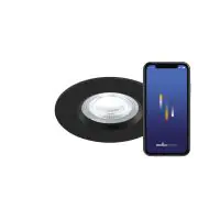 Nordlux Don Smart Spot LED Noir 4.7W 320lm 60D - 822-865 Variable Blanc + RGB | 75mm - IP65