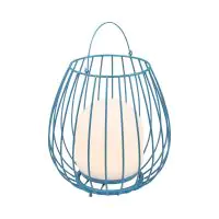 Nordlux Lampe De Chevet Jim To-Go Portable Batterie Bleu 3W 300lm - 827 Blanc Très Chaud | 3 Niveaux De Gradation Dimmable 