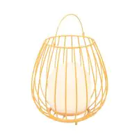 Nordlux Lampe De Chevet Jim To-Go Portable Batterie Métal Orange 3W 300lm - 827 Blanc Très Chaud | 3 Niveaux De Gradation Dimmable 