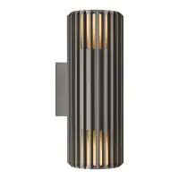 Nordlux Aludra Applique Murale Seaside Anthracite Up & Down | Convient pour 2x E27