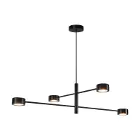Nordlux Suspension Luminaire Clyde Métal Noir 16W 1180lm - 827 Blanc Très Chaud | IP20 - 3 Niveaux De Gradation Dimmable