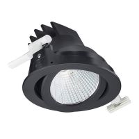 Philips Spot LED LuxSpace Accent Compact Noir RS771B 26W 2700lm 36D - 930 Blanc Chaud | 130mm - Meilleur Rendu Des Couleurs