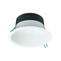 Philips Downlight LED CoreLine DN142B Aluminium Blanc 24.9W 2350lm 90D - 830 Blanc Chaud | Diamètre 200mm - IP54/IP20 - Interact Dimmable - Blanc Réflecteur - Éclairage De Secours 3 Heures