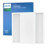 Philips Panneau LED CoreLine RC136B G4 38.5W 6000lm - 840 Blanc Froid | 60x60cm - UGR<19
