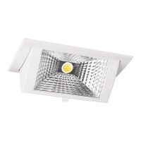 Downlight LED Wallwasher Wally Moyen Blanc 27W 3850lm 78x100D - 840 Blanc Froid - 238x145mm