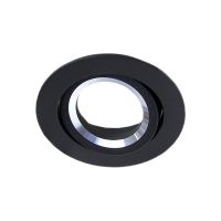 Noxion Encastré Spot Drome MR16 inclinable Noir | Diamètre 69mm - GU10 Culot