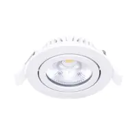 Noxion LED Inclinable Slim Spot Blanc Rond 6W 350lm 60D - 920-930 Dim To Warm | 85mm - IP54 - Dimmable - Meilleur Rendu Des Couleurs