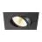 SLV New Tria 68 Spot Aluminium Noir Carré 11W 700lm 38D - 918-930 Dim To Warm | Diamètre 68mm - Meilleur Rendu Des Couleurs