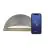 Nordlux Arcus Smart LED applique murale Gris 9.5W 440lm 148D – 827 – Blanc Très Chaud | Dimmable – IP54